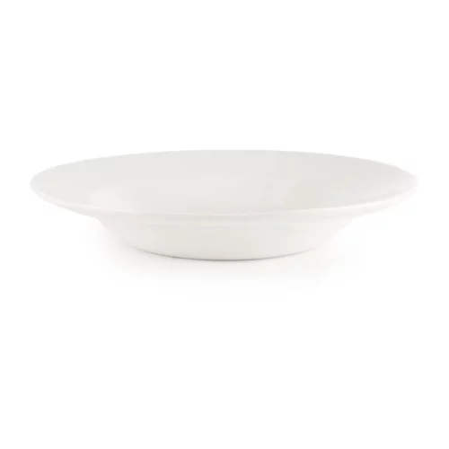 Assiette à pâtes blanche Churchill (Lot de 12)