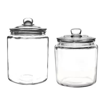 Ensemble de bocaux à biscuits en verre Olympia 6350ml et 3800ml