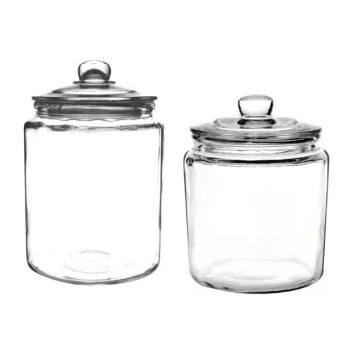 Ensemble de bocaux à biscuits en verre Olympia 6350ml et 3800ml